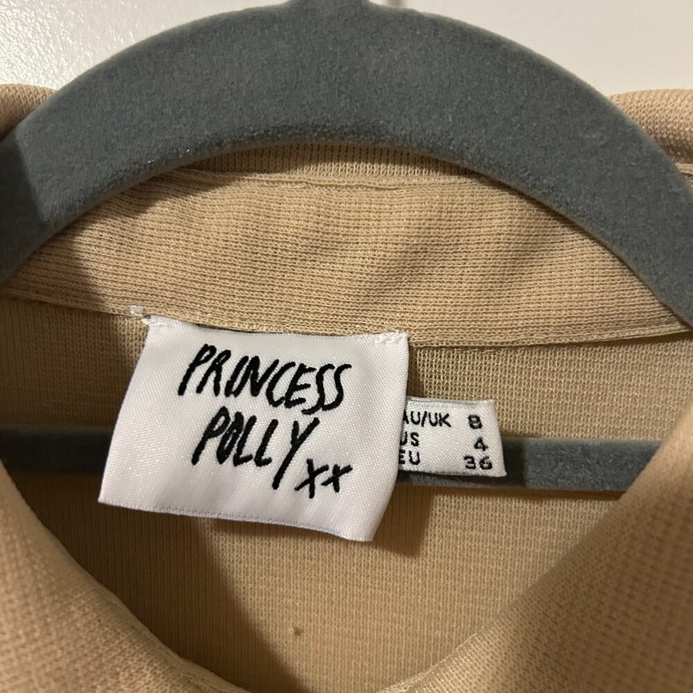 Tan button up - Picture 4 of 6